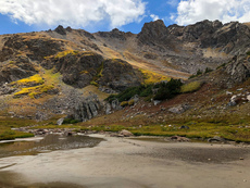 Lots of thick mud near the top. Herman Gulch, Colorado. September, 2018.