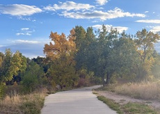 Pikes Peak Greenway Trail bike ride, Colorado Springs, Colorado. October, 2025.